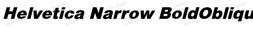 Helvetica Narrow BoldObliquettf He字体转换